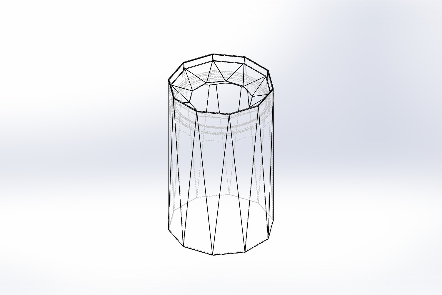 CADソフト上での3Dもでるの様子