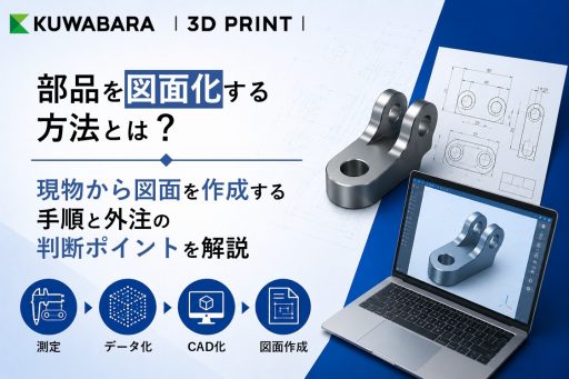 部品を図面化する方法とは？現物から図面を作成する手順と外注の判断ポイントを解説