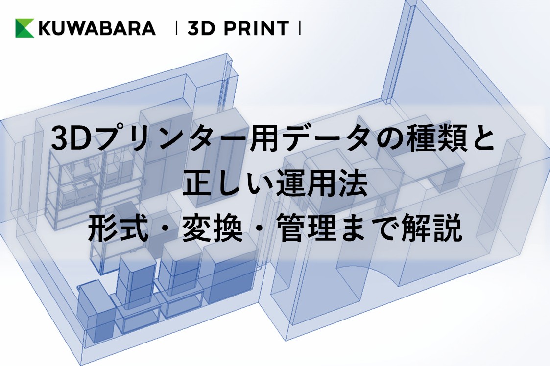 3Dプリンター用データの種類と正しい運用法|形式・変換・管理まで解説